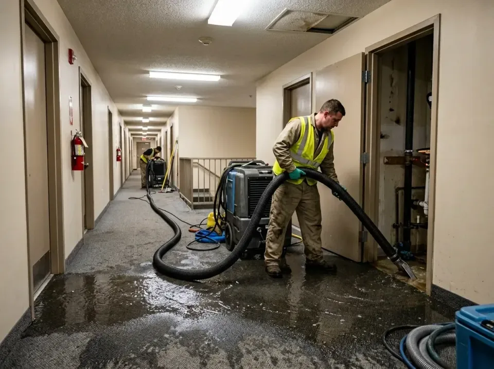 multi-unit-apartment-hallway-f-005 — frequently asked questions, Emergency Burst Pipe Water Extraction & Removal in Gulf Hil…